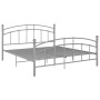 Estructura de cama de metal gris 200x200 cm de vidaXL, Camas y somieres - Ref: Foro24-324987, Precio: 124,88 €, Descuento: %