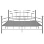 Estructura de cama de metal gris 200x200 cm de vidaXL, Camas y somieres - Ref: Foro24-324987, Precio: 124,88 €, Descuento: %