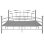 Graues Metallbettgestell 200x200 cm von vidaXL, Betten und Lattenroste - Ref: Foro24-324987, Preis: 123,67 €, Rabatt: %
