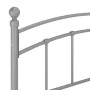 Estructura de cama de metal gris 200x200 cm de vidaXL, Camas y somieres - Ref: Foro24-324987, Precio: 123,67 €, Descuento: %