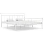 Estructura de cama de metal blanco 200x200 cm de vidaXL, Camas y somieres - Ref: Foro24-325049, Precio: 105,74 €, Descuento: %