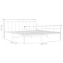 Bettgestell aus weißem Metall, 200 x 200 cm von vidaXL, Betten und Lattenroste - Ref: Foro24-325049, Preis: 106,64 €, Rabatt: %