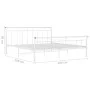 Estructura de cama de metal blanco 200x200 cm de vidaXL, Camas y somieres - Ref: Foro24-325049, Precio: 105,74 €, Descuento: %