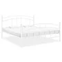 Bettgestell aus weißem Metall, 200 x 200 cm von vidaXL, Betten und Lattenroste - Ref: Foro24-324986, Preis: 110,75 €, Rabatt: %