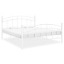 Bettgestell aus weißem Metall, 200 x 200 cm von vidaXL, Betten und Lattenroste - Ref: Foro24-324986, Preis: 111,49 €, Rabatt: %