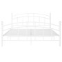 Bettgestell aus weißem Metall, 200 x 200 cm von vidaXL, Betten und Lattenroste - Ref: Foro24-324986, Preis: 111,49 €, Rabatt: %