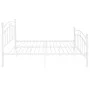 Bettgestell aus weißem Metall, 200 x 200 cm von vidaXL, Betten und Lattenroste - Ref: Foro24-324986, Preis: 110,75 €, Rabatt: %