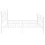 Bettgestell aus weißem Metall, 200 x 200 cm von vidaXL, Betten und Lattenroste - Ref: Foro24-324986, Preis: 111,49 €, Rabatt: %