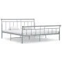 Graues Metallbettgestell 180x200 cm von vidaXL, Betten und Lattenroste - Ref: Foro24-325047, Preis: 150,32 €, Rabatt: %