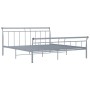 Estructura de cama de metal gris 180x200 cm de vidaXL, Camas y somieres - Ref: Foro24-325047, Precio: 152,46 €, Descuento: %
