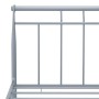 Estructura de cama de metal gris 180x200 cm de vidaXL, Camas y somieres - Ref: Foro24-325047, Precio: 152,46 €, Descuento: %