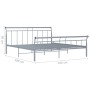 Estructura de cama de metal gris 180x200 cm de vidaXL, Camas y somieres - Ref: Foro24-325047, Precio: 152,46 €, Descuento: %