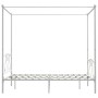 Weißer Himmelbettrahmen aus Metall, 140 x 200 cm von vidaXL, Betten und Lattenroste - Ref: Foro24-284429, Preis: 233,66 €, Ra...