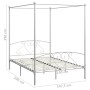 Weißer Himmelbettrahmen aus Metall, 140 x 200 cm von vidaXL, Betten und Lattenroste - Ref: Foro24-284429, Preis: 233,66 €, Ra...