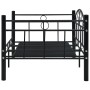 Estructura de cama de metal negro 90x200 cm de vidaXL, Camas y somieres - Ref: Foro24-286135, Precio: 146,75 €, Descuento: %