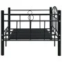 Schwarzer Metallbettrahmen 90x200 cm von vidaXL, Betten und Lattenroste - Ref: Foro24-286135, Preis: 138,22 €, Rabatt: %