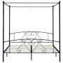 Schwarzer Himmelbettrahmen aus Metall, 200 x 200 cm von vidaXL, Betten und Lattenroste - Ref: Foro24-284439, Preis: 191,76 €,...