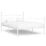 Bed frame with white metal slatted base 140x200 cm by vidaXL, Beds and slatted bases - Ref: Foro24-284450, Price: 177,10 €, D...