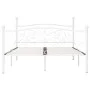 Bed frame with white metal slatted base 140x200 cm by vidaXL, Beds and slatted bases - Ref: Foro24-284450, Price: 177,10 €, D...