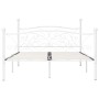Bettgestell mit Lattenrost aus weißem Metall, 140 x 200 cm von vidaXL, Betten und Lattenroste - Ref: Foro24-284450, Preis: 19...