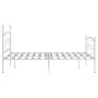 Bed frame with white metal slatted base 140x200 cm by vidaXL, Beds and slatted bases - Ref: Foro24-284450, Price: 177,10 €, D...