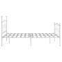 Bettgestell mit Lattenrost aus weißem Metall, 140 x 200 cm von vidaXL, Betten und Lattenroste - Ref: Foro24-284450, Preis: 19...