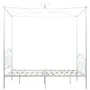 Estructura de cama con dosel metal blanco 120x200 cm de vidaXL, Camas y somieres - Ref: Foro24-284470, Precio: 231,92 €, Desc...