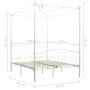 Estructura de cama con dosel metal blanco 120x200 cm de vidaXL, Camas y somieres - Ref: Foro24-284470, Precio: 231,92 €, Desc...