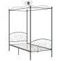 Graues Himmelbettgestell aus Metall, 90 x 200 cm von vidaXL, Betten und Lattenroste - Ref: Foro24-284480, Preis: 115,48 €, Ra...