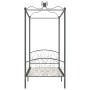 Estructura de cama con dosel metal gris 90x200 cm de vidaXL, Camas y somieres - Ref: Foro24-284480, Precio: 116,74 €, Descuen...