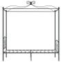 Estructura de cama con dosel metal gris 90x200 cm de vidaXL, Camas y somieres - Ref: Foro24-284480, Precio: 116,74 €, Descuen...