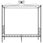 Graues Himmelbettgestell aus Metall, 90 x 200 cm von vidaXL, Betten und Lattenroste - Ref: Foro24-284480, Preis: 115,48 €, Ra...