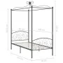 Graues Himmelbettgestell aus Metall, 90 x 200 cm von vidaXL, Betten und Lattenroste - Ref: Foro24-284480, Preis: 115,48 €, Ra...