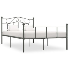 Graues Metallbettgestell 160x200 cm von vidaXL, Betten und Lattenroste - Ref: Foro24-284534, Preis: 136,73 €, Rabatt: %