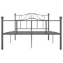 Estructura de cama de metal gris 160x200 cm de vidaXL, Camas y somieres - Ref: Foro24-284534, Precio: 136,65 €, Descuento: %