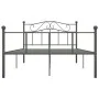 Estructura de cama de metal gris 160x200 cm de vidaXL, Camas y somieres - Ref: Foro24-284534, Precio: 134,56 €, Descuento: %