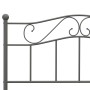 Estructura de cama de metal gris 160x200 cm de vidaXL, Camas y somieres - Ref: Foro24-284534, Precio: 136,65 €, Descuento: %