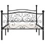 Bed frame with black metal slatted base 90x200 cm by vidaXL, Beds and slatted bases - Ref: Foro24-284454, Price: 115,13 €, Di...