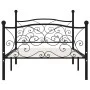 Bed frame with black metal slatted base 90x200 cm by vidaXL, Beds and slatted bases - Ref: Foro24-284454, Price: 113,68 €, Di...
