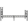 Bed frame with black metal slatted base 90x200 cm by vidaXL, Beds and slatted bases - Ref: Foro24-284454, Price: 113,68 €, Di...