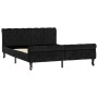 Estructura de cama de terciopelo negro 140x200 cm de vidaXL, Camas y somieres - Ref: Foro24-288553, Precio: 358,69 €, Descuen...