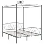Graues Himmelbettgestell aus Metall, 160 x 200 cm von vidaXL, Betten und Lattenroste - Ref: Foro24-284484, Preis: 220,58 €, R...