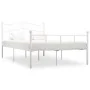 White metal bed frame 120x200 cm by vidaXL, Beds and slatted bases - Ref: Foro24-284518, Price: 127,20 €, Discount: %
