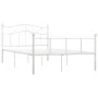White metal bed frame 120x200 cm by vidaXL, Beds and slatted bases - Ref: Foro24-284518, Price: 127,20 €, Discount: %