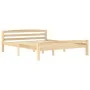 Solid pine wood bed frame 160x200 cm by vidaXL, Beds and slatted bases - Ref: Foro24-322065, Price: 128,41 €, Discount: %