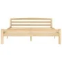Solid pine wood bed frame 160x200 cm by vidaXL, Beds and slatted bases - Ref: Foro24-322065, Price: 128,41 €, Discount: %