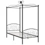 Schwarzer Himmelbettrahmen aus Metall, 90 x 200 cm von vidaXL, Betten und Lattenroste - Ref: Foro24-284474, Preis: 139,82 €, ...