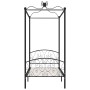 Estructura de cama con dosel metal negro 90x200 cm de vidaXL, Camas y somieres - Ref: Foro24-284474, Precio: 140,01 €, Descue...