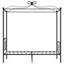 Schwarzer Himmelbettrahmen aus Metall, 90 x 200 cm von vidaXL, Betten und Lattenroste - Ref: Foro24-284474, Preis: 139,82 €, ...