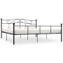 Black metal bed frame 180x200 cm by vidaXL, Beds and slatted bases - Ref: Foro24-284528, Price: 162,75 €, Discount: %